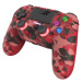 Dragonshock Mizar Wireless Controller Red Camo (PS4/PC) Červená/stříbrná