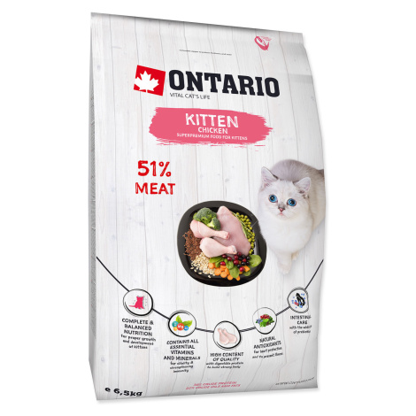Ontario Kitten Chicken granule 6,5 kg