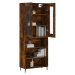 vidaXL Skříň highboard kouřový dub 69,5 x 34 x 180 cm kompozitní dřevo