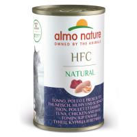 Almo Nature HFC, 24 x 140g - 20 + 4 zdarma! Tuňák a kuře se šunkou