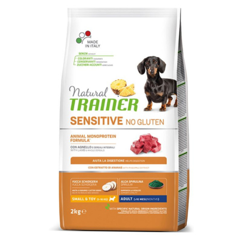 Natural Trainer No gluten mini jehněčí granule 2 kg