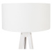 Moderní stojací lampa stativ bílá s bílým odstínem 50 cm - Tripod Classic