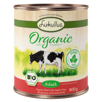 Lukullus Organic Adult hovězí s jablky (bez lepku) - 6 x 800 g