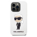 Karl Lagerfeld KLHCP14XSNIKBCH hard silikonové pouzdro iPhone 14 PRO MAX 6.7" white Silicone Iko