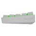Genesis herní klávesnice THOR 660/RGB/Gateron Brown/Bezdrátová USB + Bluetooth/US layout/Bílá