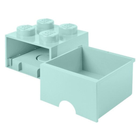 Úložný box LEGO, s šuplíkem, malý (4), aqua - 40051742 SmartLife