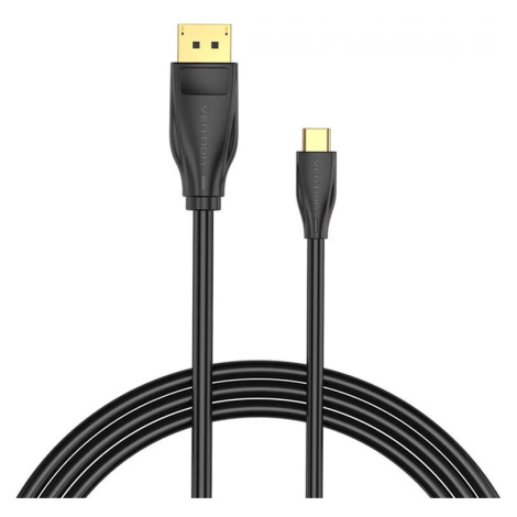 Kabel Vention USB-C to DisplayPort 1.4 Cable CGYBH, 2m, 8K 60Hz/4K 120Hz (black)