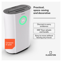 Klarstein DryFy Pro Connect 20, odvlhčovač, WiFi, komprese, 20 l/d, 20-30 m2