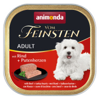 Výhodné balení animonda Vom Feinsten Adult 24 x 150 g - hovězí a krůtí srdce