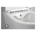 Sapho AVVA CLEANWASH závěsná WC mísa, Rimless, integrovaná baterie a bidet. sprška, 35,5x53cm, b