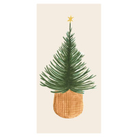 IB Laursen Servírovací ubrousky CHRISTMAS TREE 40x40 cm, 16 ks