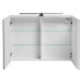 ArtCom Zrcadlová skříňka LEONARDO White 84-90 | 90 cm