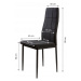 MODERNHOME Jídelní židle set 4 ks Sydney černé