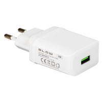 Síťová nabíječka. s USB zásuvkou QC3.0 18W