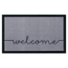 Hanse Home Collection koberce Protiskluzová rohožka Welcome 104511 Grey/Black Rozměry koberců: 4