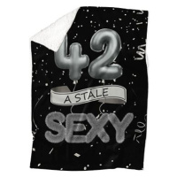 IMPAR Beránková deka Stále sexy – Černá - 42 let