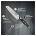 Zelite Infinity by Klarstein Comfort Pro, 7" nůž santoku, 56 HRC, nerezová ocel