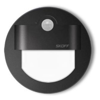 LED nástěnné svítidlo Skoff Rueda černá studená 10V MJ-RUE-D-W s čidlem pohybu