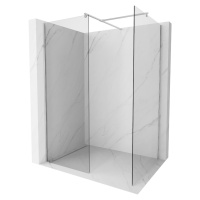 MEXEN/S Kioto Sprchová zástěna WALK-IN 105 x 100 cm, transparent, chrom 800-105-202-01-00-100