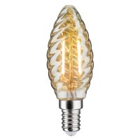 Paulmann LED žárovka svíčka E14 2,6W 2 500K zlatá kroucená