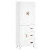 vidaXL Skříň highboard bílá 69,5 x 34 x 180 cm kompozitní dřevo