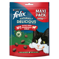 FELIX Naturally Delicious pamlsek pro kočky s hovězím masem a goji 180 g