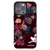 Silikonový černý obal pro Apple iPhone 15 Pro Max - Dark Meadow