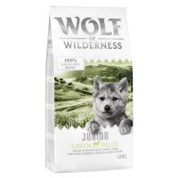 Wolf of Wilderness granule, 12 kg za skvělou cenu - Junior - Green Fields - jehněčí