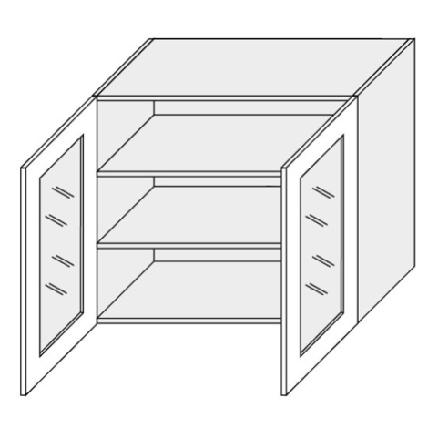 ArtExt Kuchyňská skříňka horní, W3S / 90 Emporium Barva korpusu: Grey