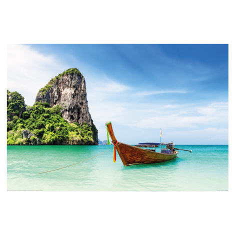 Plakát, Obraz - Thailand - Thai Boat, 120x80 cm