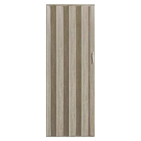 Shrnovací dveře Accordion dub stříbrný 820mm BAUMAX