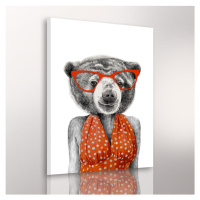 Obraz na plátně MRS. BEAR různé rozměry Ludesign ludesign obrazy: 80x60 cm