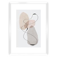 Dekoria Plakát Abstract Lines I, 21 x 30 cm, Ramka: Biała