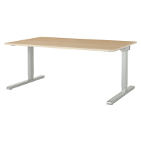mauser Výškově nastavitelný obdélníkový stůl, š x h 1800 x 900 mm, deska s javorovým dekorem, po