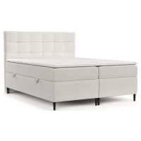 Krémová boxspring postel s úložným prostorem 180x200 cm Urbaneo – Maison de Rêve