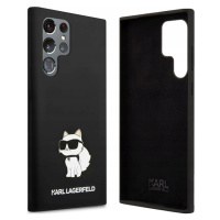 Zadní Kryt Karl Lagerfeld pro Samsung Galaxy S24 Ultra Silicone Choupette černá