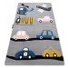 Dywany Łuszczów Dětský kusový koberec Petit Toys cars grey - 120x170 cm