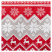 4Home Vánoční povlak na polštářek Red Nordic