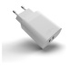 FIXED síťová nabíječka s 2x USB-C výstupem, podpora PD, 35W, bílá