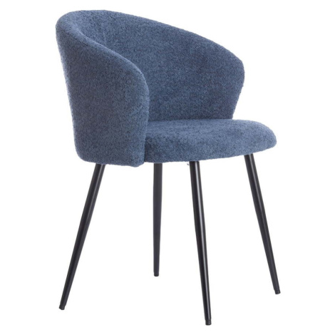 Modrá kovová jídelní křesla v sadě 2 ks Radaja – Light & Living