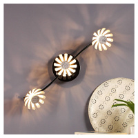 Eco-Light LED nástěnné svítidlo Bloom 3 zdroje stříbrné