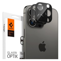 Spigen Glass tR Optik 2 Pack Black iPhone 16 Pro/15 Pro/16 Pro Max/15 Pro Max