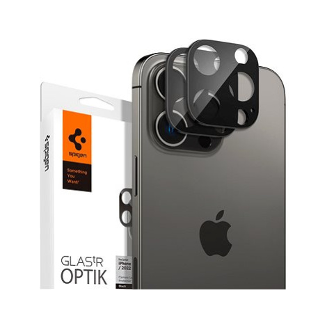 Spigen Glass tR Optik 2 Pack Black iPhone 16 Pro/15 Pro/16 Pro Max/15 Pro Max