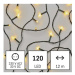 Vánoční osvětlení EMOS D4AW09 120LED řetěz 12m teplá bílá 8 programů svícení