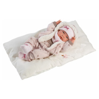Llorens 73882 NEW BORN DÍVKO - realistická panenka miminko s celovinylovým tělem - 40 c