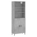 vidaXL Skříň highboard betonově šedá 69,5x34x180 cm kompozitní dřevo