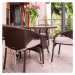 Stilista 90618 STILISTA Polyratanový stolek, 80 x 80 x 75 cm, šedý