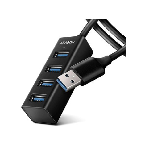 AXAGON HUE-M1AL SuperSpeed USB-A > 4-port MINI Hub, metal, 1.2 m cable