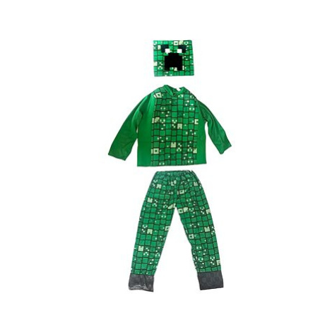 FunCo Dětský kostým Minecraft Creeper Pixely 128-134 L