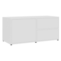 TV stolek bílý 80x34x36 cm dřevotříska